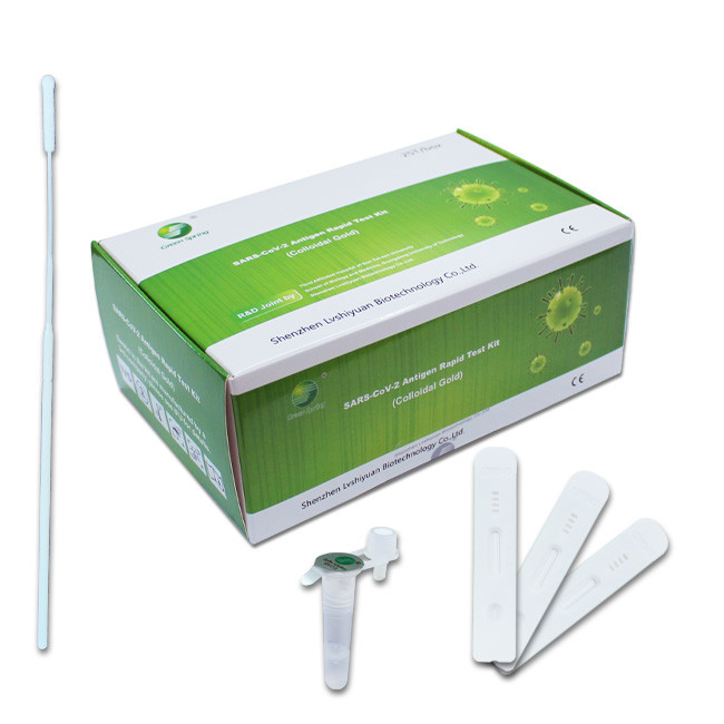 Ag Covid 19 Antigen Self Test Kit For Nasal Throat Buccal 25 Tests/Kit